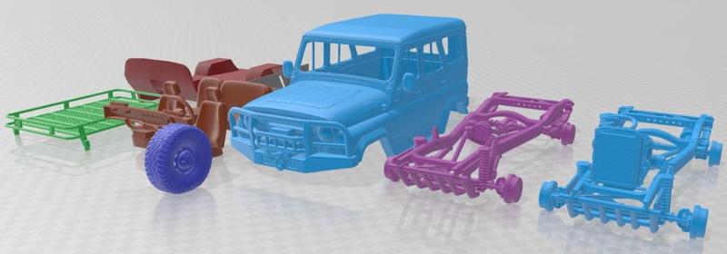 UAZ Hunter Expedition Printable Car