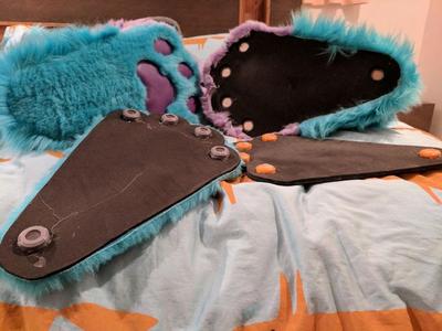 Fursuit (and costume) feet magnet holders