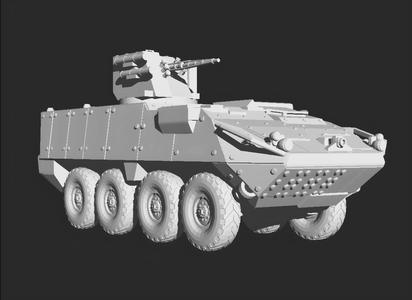 Stryker ifv with Ukrainian btr4 turret