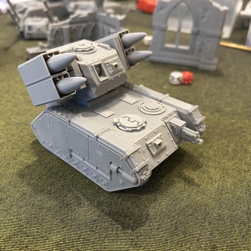 FDMTICORE missile launcher vehicle for grimdark future human defense force[SUPPORTLESS, FDM FRIENDLY]