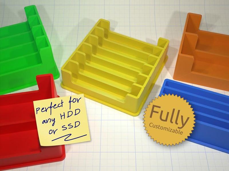 Hard Drive Holder (HDD, SSD & M.2)