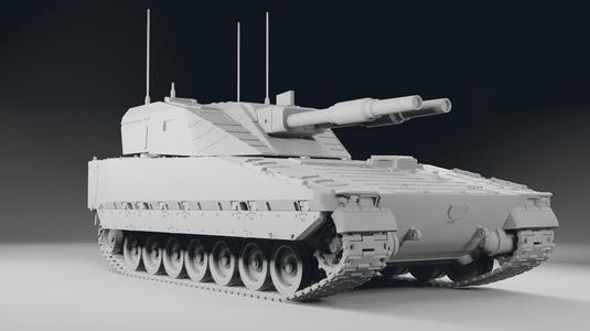 Swedish CV90 AMOS Self propelled gun