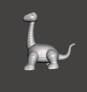 RETRO STYLE FAN ART TETSUJIN 28 ROBOT DINOSAUR SOFUBI