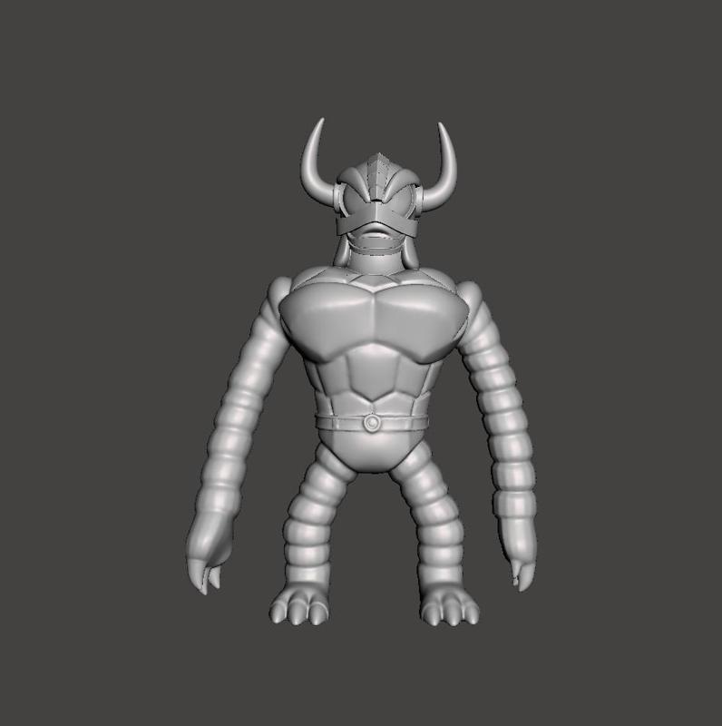 FAN ART RETRO KAIJU MAJIN BANDER 1969 STYLE SOFUBY