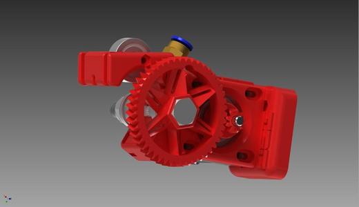 v2 Infill 3D Bowden 75 Geared Extruder