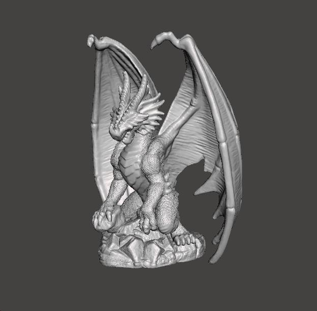 ADULT ELDER DRAGON MINIATURE MODEL FIGURE FOR FANTASY GAMES RPG DND