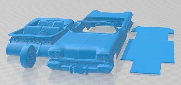 Pontiac Bonneville 1958 Printable Car