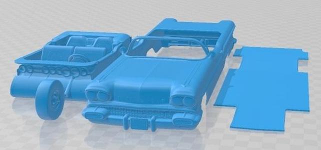 Pontiac Bonneville 1958 Printable Car