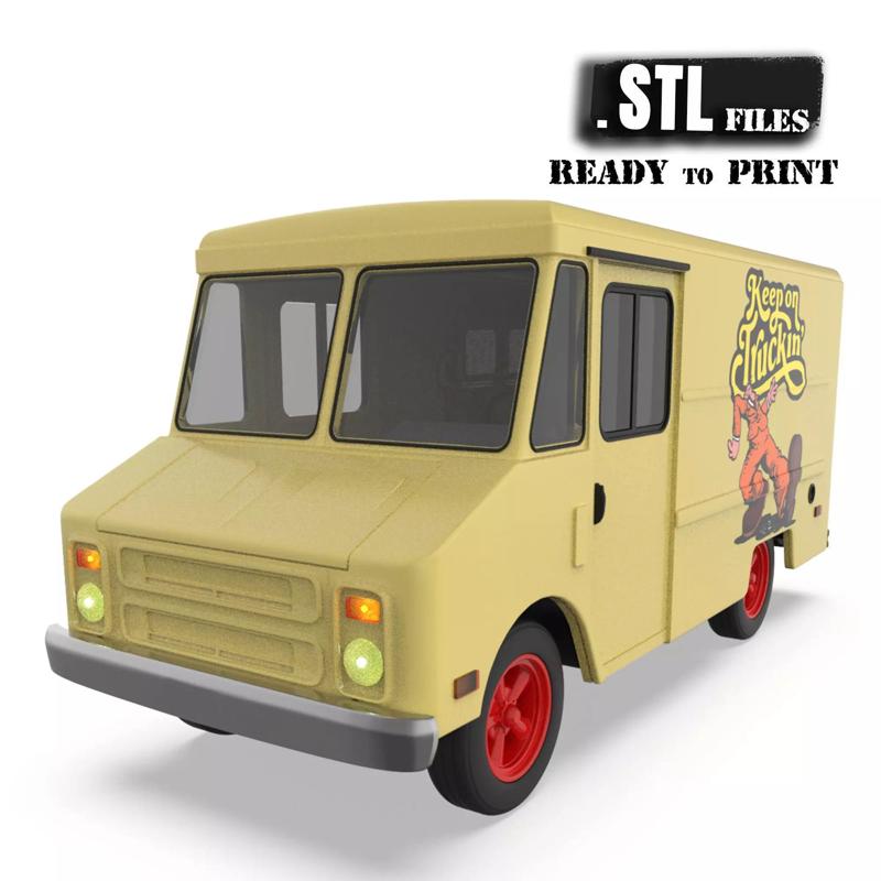 70s Chevy Step Van for 3D Printing STL