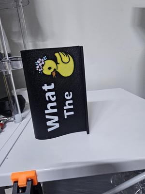 What The LADY DUCK Novelty car tag