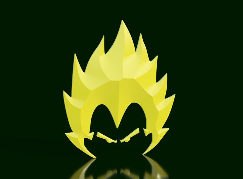 Vegeta's Hair - Saiyan Elegance