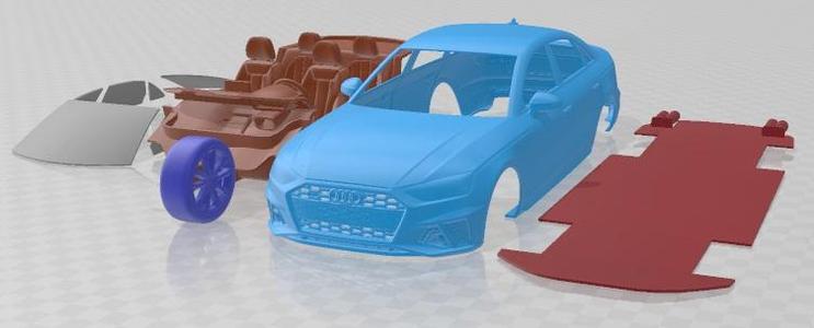 Audi S4 Sedan 2020 Printable Car