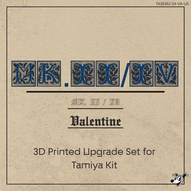 1/35 Tamiya Valentine Mk.II/IV upgrade set TA35352-24-VA-US