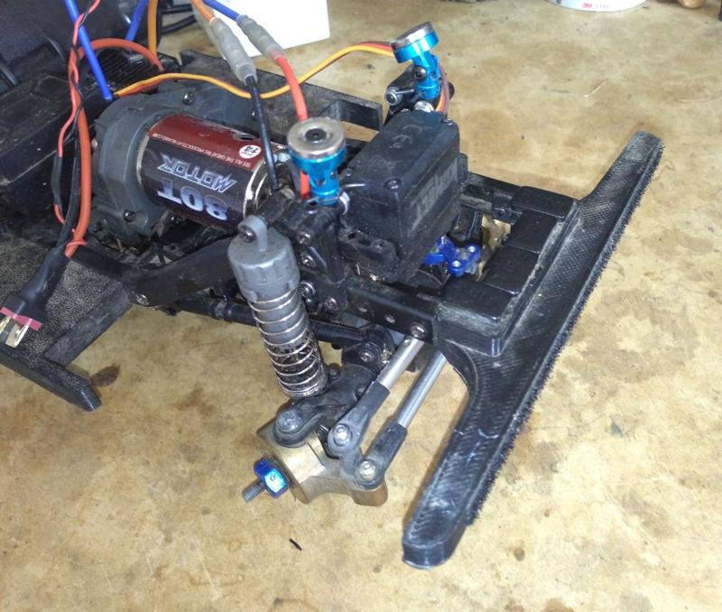 Tamiya CC02 - Bumpers for the Defender body.