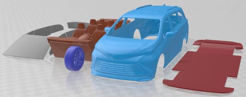 Toyota Sienna 2021 Printable Car