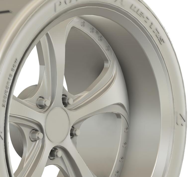 1/24 19x9.5 Work KS VF ♯ Deep Rim Odisk wheels