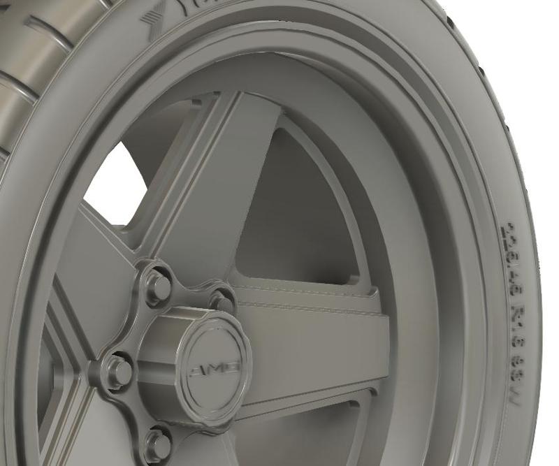 1/24 16x8 AMG Penta 5 spoke wheels