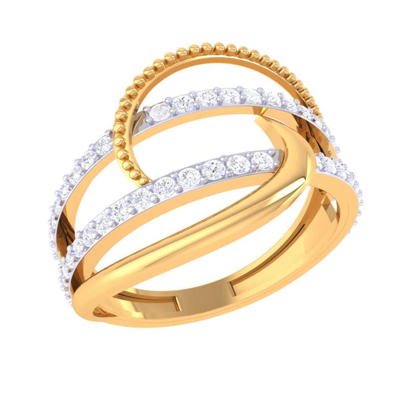 Printable 3D jewelry model of Lady diamond ring