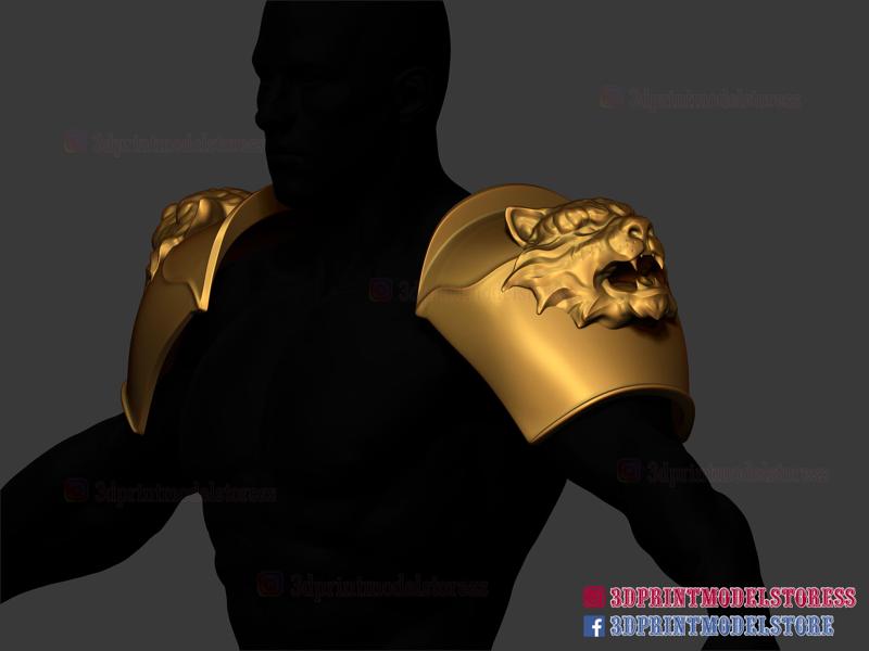Shoulder Armor Cosplay - Larp Armor Cosplay - Tiger Roman Muscle Armor - Spartan Armor Cosplay