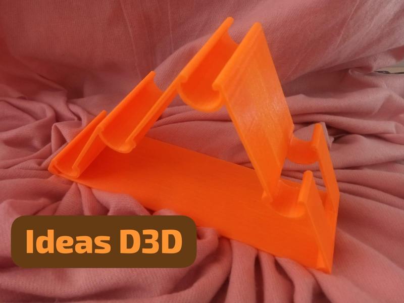 Ergonomic multifunctional holder for cell phone or tablet