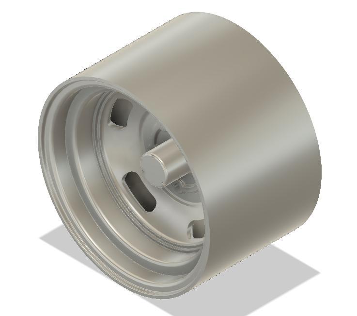 NASCAR 1970's style 5 slot wheels with studs and rotors