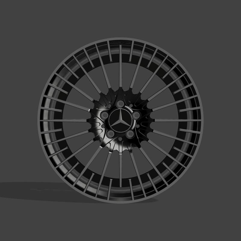 AMG H243 multi spoke rim