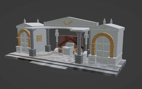 Palace of Herod. Diorama. Bethlehem pieces