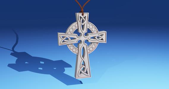 Celtic cross pendant