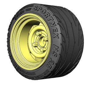 Widened steelies 1-64 scale