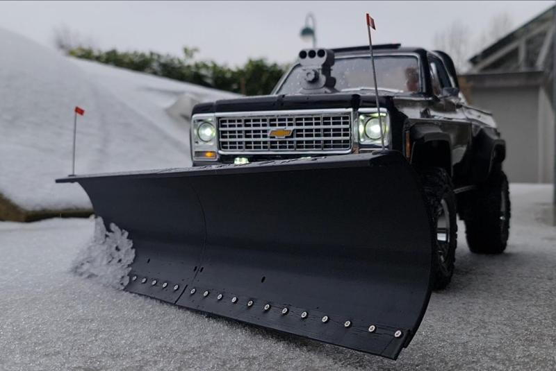 TRX4 snow plow, scale 1/10, Traxxas