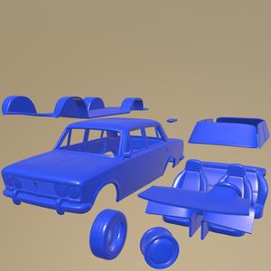 VAZ Zhiguli 2103 1972 PRINTABLE CAR IN SEPARATE PARTS