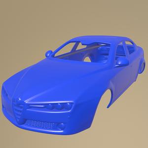 Alfa Romeo 159 sedan 2009 PRINTABLE CAR BODY