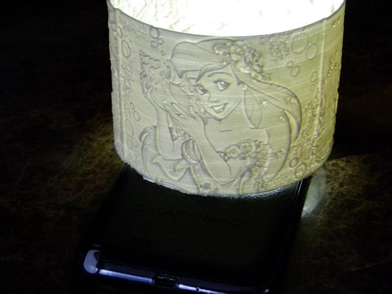 Little Mermaid 360 lithophane