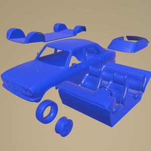 MAZDA CAPELLA 616 SEDAN 1974 PRINTABLE CAR IN SEPARATE PARTS