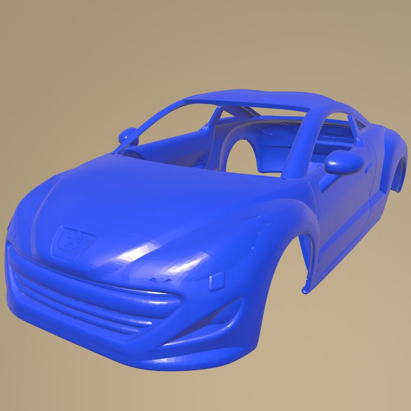 Peugeot 308 RCZ 2011 PRINTABLE CAR BODY