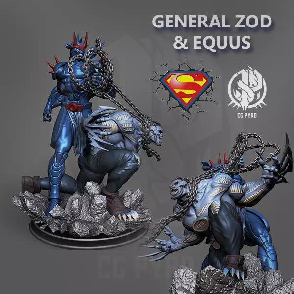 General Zod and Eqqus Collectibles Diorama DC Comics Superman