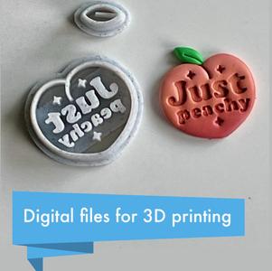 Just Peachy polymer clay cutter set - seven sizes