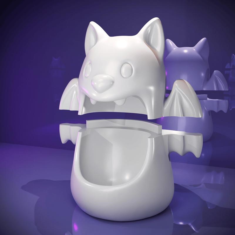 BAT CANDY BOWL : HALLOWEEN - BAT