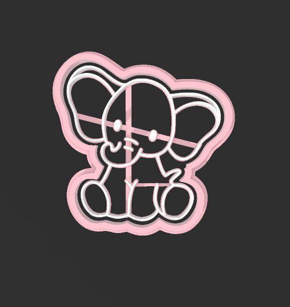 Tender elephant MIni Cortante 5cm