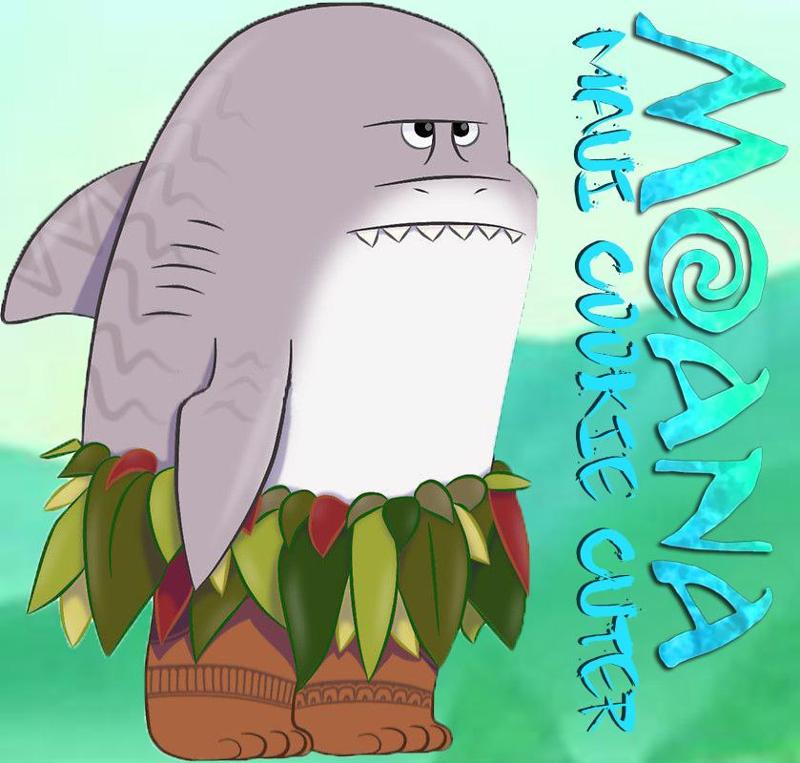 Maui Escualo cookie cutter by Moana