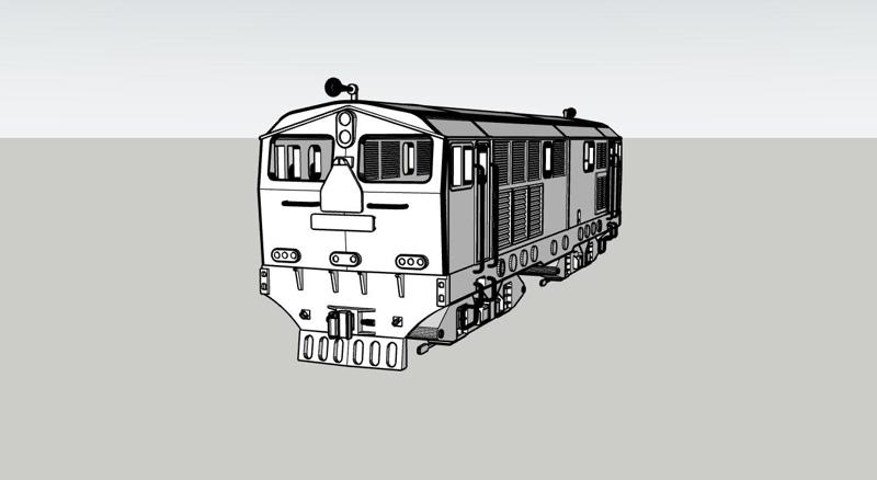Locomotive Krupp-M1500BB HO Scale