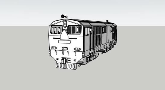 Locomotive Krupp-M1500BB HO Scale