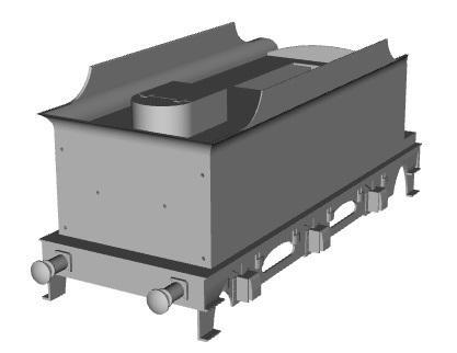 GCR/LNER O4 loco 4000 tender with water scoop cover 1/100 scale