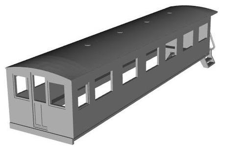 Bermuda Railway(standard Gauge) Pullman coaches(1st class) 20-25 1/87 scale