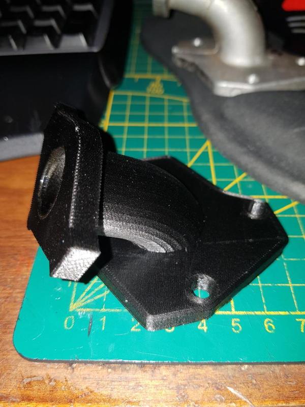 Carburettor intake manifold for 50ccm 2-stroke engine scooter