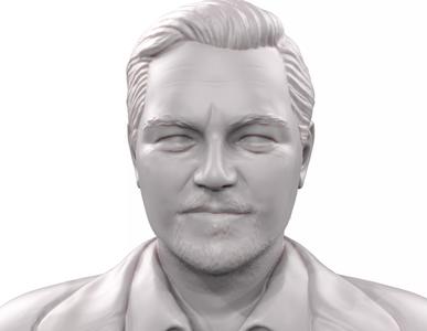 Leonardo DiCaprio 3d model 3d printable sculpture