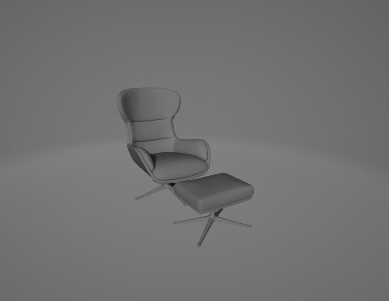 BoConcept Reno Chair – 3D Printable Modern Lounge Chair with Scandinavian Flair