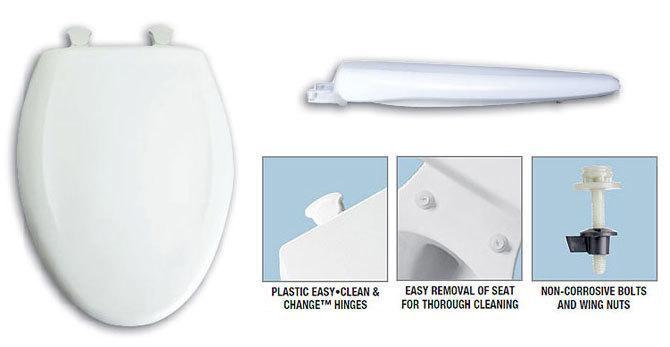 Easy clean Toilet Seat bolt adapter