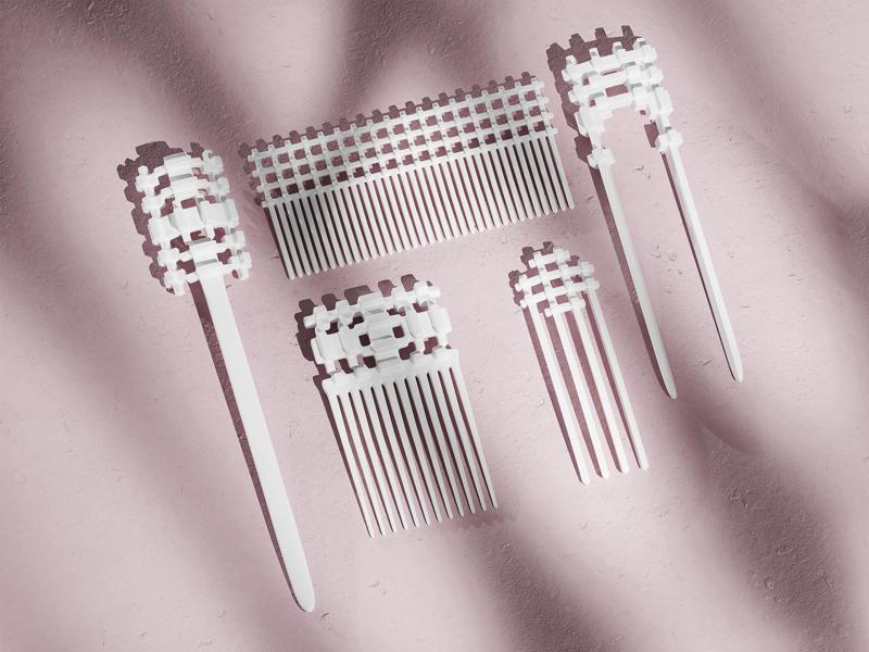 3d Print STL Digital File, Resin Hair 3d Stl Print File, STL Digital File, Fantasy Hair Pin Models, Hair Rolling Pin, Digital Download