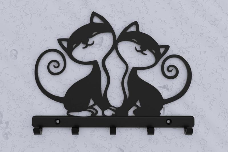 Sweetheart Cats Key Holder